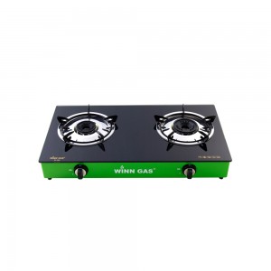 Glass Gas Stove W388 Green for LNG / NG / PGN