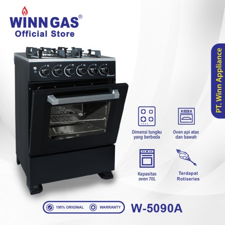 Winn Gas Kompor Freestanding + Oven Grill W5090A