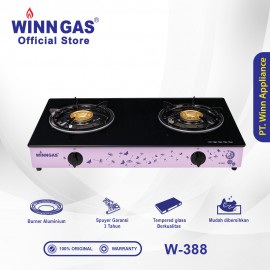 Glass Gas Stove W388 Purple